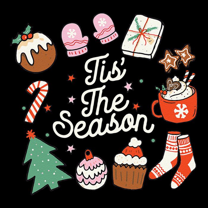 Christmas Doodles Tis The Season Retro Holiday Cookies Tree 16 in Basic Backpack