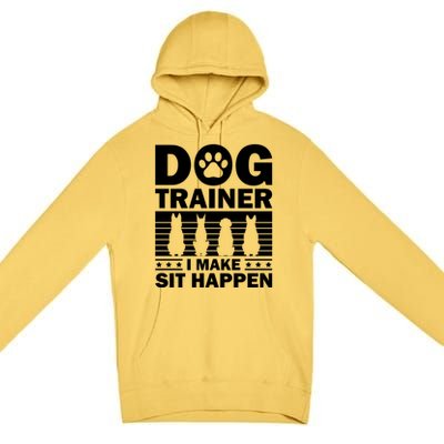 Cool Dog Trainer Dog Training Agility Class Cool Gift Premium Pullover Hoodie