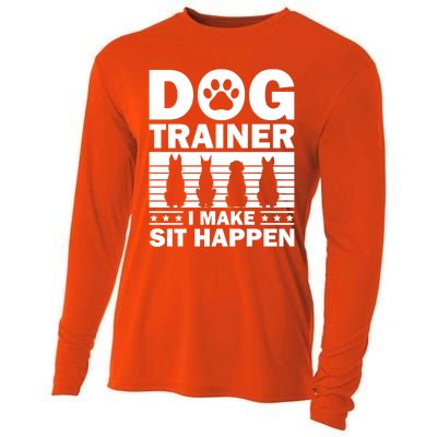 Cool Dog Trainer Dog Training Agility Class Cool Gift Cooling Performance Long Sleeve Crew