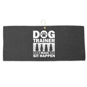 Cool Dog Trainer Dog Training Agility Class Cool Gift Large Microfiber Waffle Golf Towel