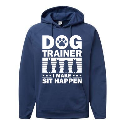 Cool Dog Trainer Dog Training Agility Class Cool Gift Performance Fleece Hoodie