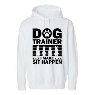 Cool Dog Trainer Dog Training Agility Class Cool Gift Garment-Dyed Fleece Hoodie