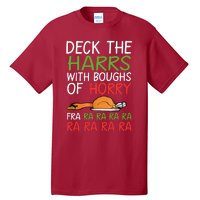 Christmas Deck The Harrs Fra Ra Ra Funny Turkey Tall T-Shirt