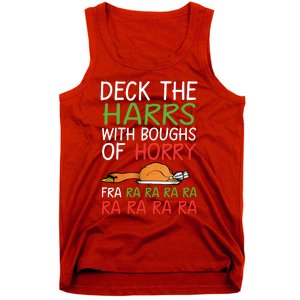 Christmas Deck The Harrs Fra Ra Ra Funny Turkey Tank Top