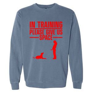 Cool Dog Training Design Dog Trainer Training Great Gift Garment-Dyed Sweatshirt