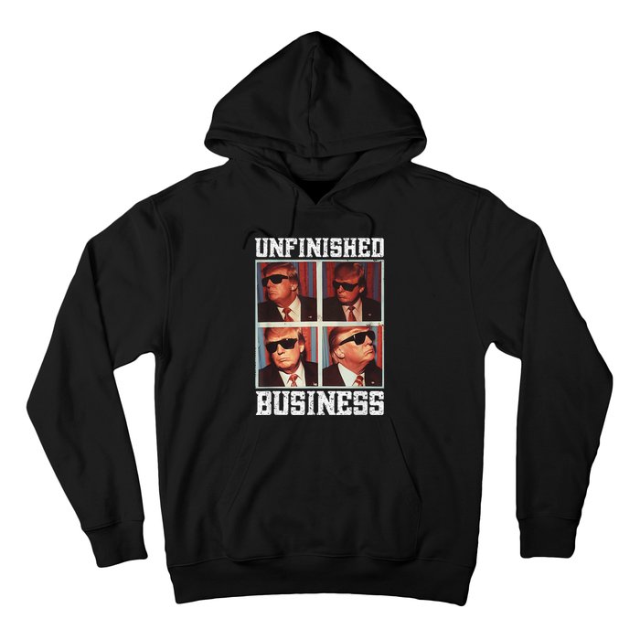 Cool Donald Trump Returns Second Term Unfinished Business Hoodie