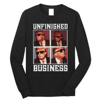 Cool Donald Trump Returns Second Term Unfinished Business Long Sleeve Shirt