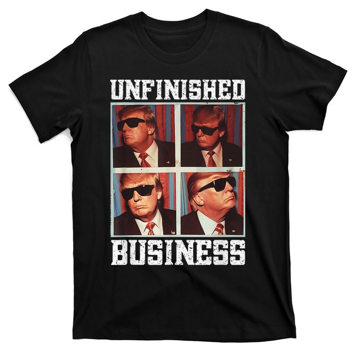 Cool Donald Trump Returns Second Term Unfinished Business T-Shirt