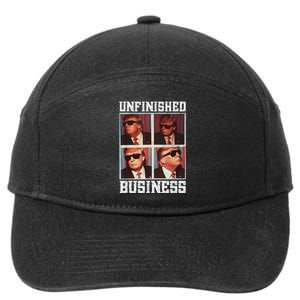 Cool Donald Trump Returns Second Term Unfinished Business 7-Panel Snapback Hat