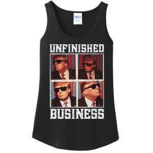 Cool Donald Trump Returns Second Term Unfinished Business Ladies Essential Tank