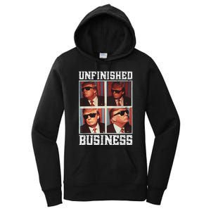 Cool Donald Trump Returns Second Term Unfinished Business Women's Pullover Hoodie