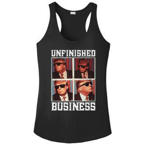 Cool Donald Trump Returns Second Term Unfinished Business Ladies PosiCharge Competitor Racerback Tank