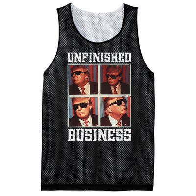 Cool Donald Trump Returns Second Term Unfinished Business Mesh Reversible Basketball Jersey Tank