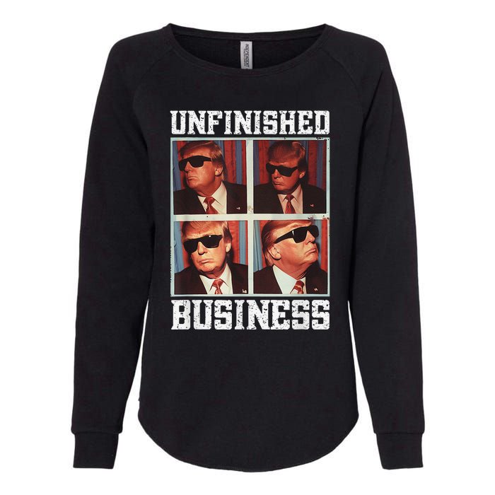 Cool Donald Trump Returns Second Term Unfinished Business Womens California Wash Sweatshirt