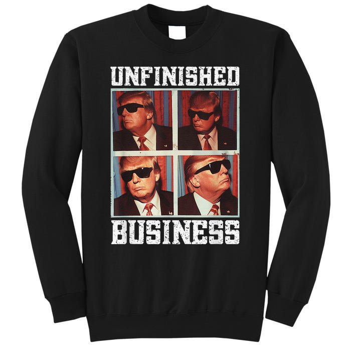 Cool Donald Trump Returns Second Term Unfinished Business Tall Sweatshirt