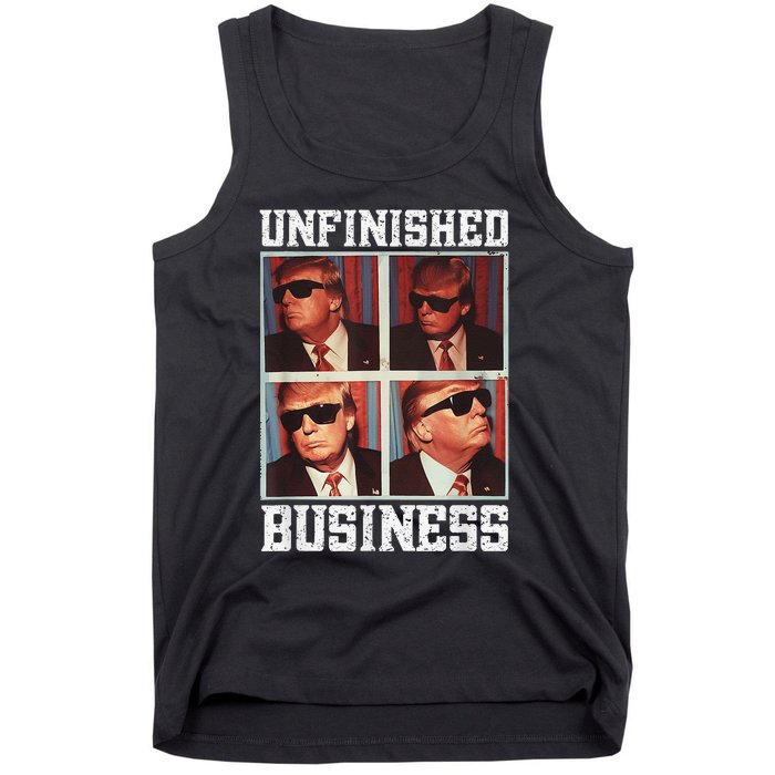 Cool Donald Trump Returns Second Term Unfinished Business Tank Top