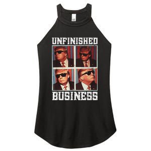 Cool Donald Trump Returns Second Term Unfinished Business Women's Perfect Tri Rocker Tank