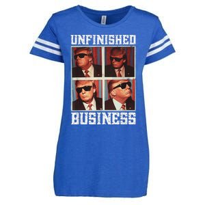 Cool Donald Trump Returns Second Term Unfinished Business Enza Ladies Jersey Football T-Shirt