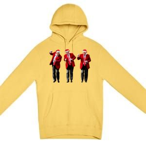 Christmas Donald Trump President 2024 Dancing Funny Santa Premium Pullover Hoodie