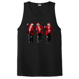 Christmas Donald Trump President 2024 Dancing Funny Santa PosiCharge Competitor Tank