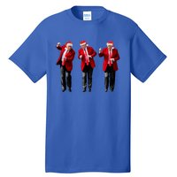 Christmas Donald Trump President 2024 Dancing Funny Santa Tall T-Shirt