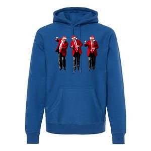 Christmas Donald Trump President 2024 Dancing Funny Santa Premium Hoodie