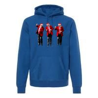 Christmas Donald Trump President 2024 Dancing Funny Santa Premium Hoodie