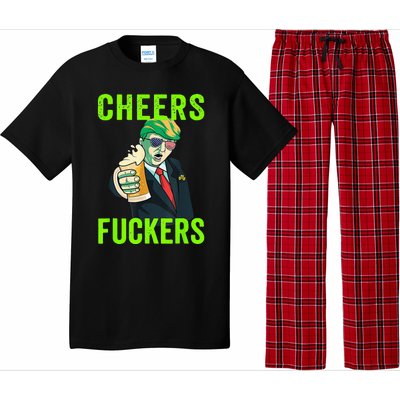 Cheers Donald Trump St Patricks Day, Cheers Fuckers Pajama Set