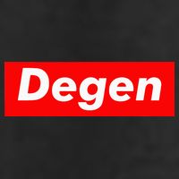 Cryptocurrency Day Trader Gifts Degen Crypto 7 Panel Mesh Trucker Snapback Hat