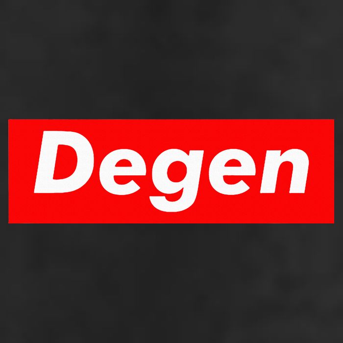 Cryptocurrency Day Trader Gifts Degen Crypto 7 Panel Mesh Trucker Snapback Hat