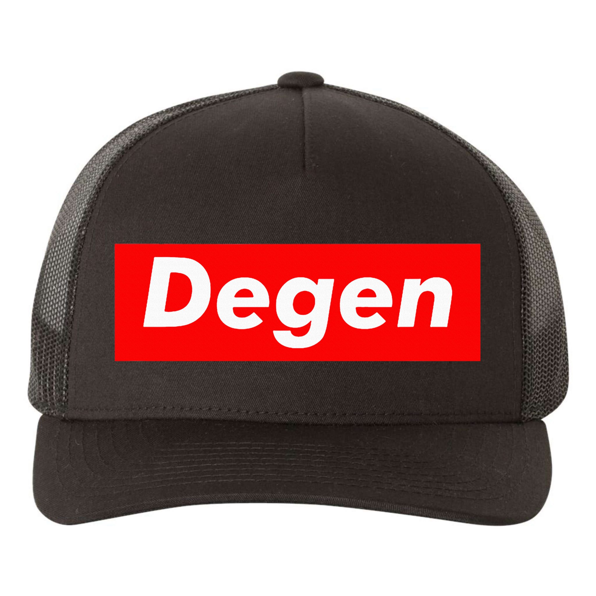 Cryptocurrency Day Trader Gifts Degen Crypto Yupoong Adult 5-Panel Trucker Hat