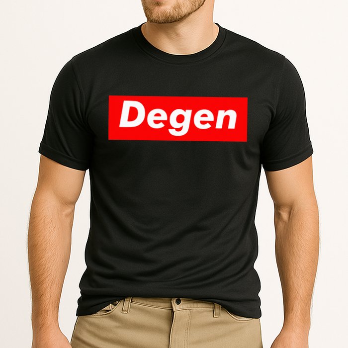 Cryptocurrency Day Trader Gifts Degen Crypto Performance Shirt
