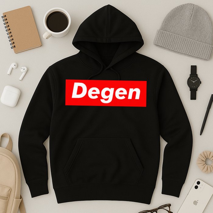 Cryptocurrency Day Trader Gifts Degen Crypto Hoodie
