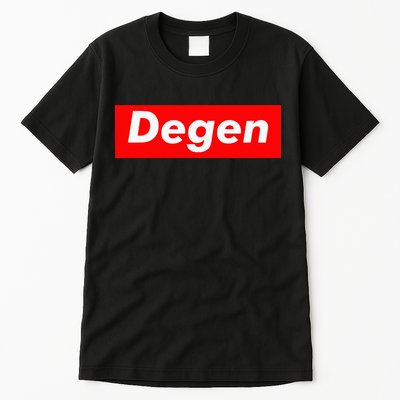 Cryptocurrency Day Trader Gifts Degen Crypto Tall T-Shirt