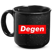 Cryptocurrency Day Trader Gifts Degen Crypto 15oz Campfire Ceramic Mug