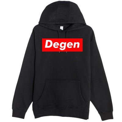 Cryptocurrency Day Trader Gifts Degen Crypto Premium Pullover Hoodie