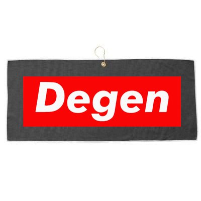 Cryptocurrency Day Trader Gifts Degen Crypto Large Microfiber Waffle Golf Towel