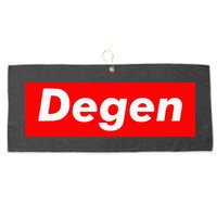 Cryptocurrency Day Trader Gifts Degen Crypto Large Microfiber Waffle Golf Towel