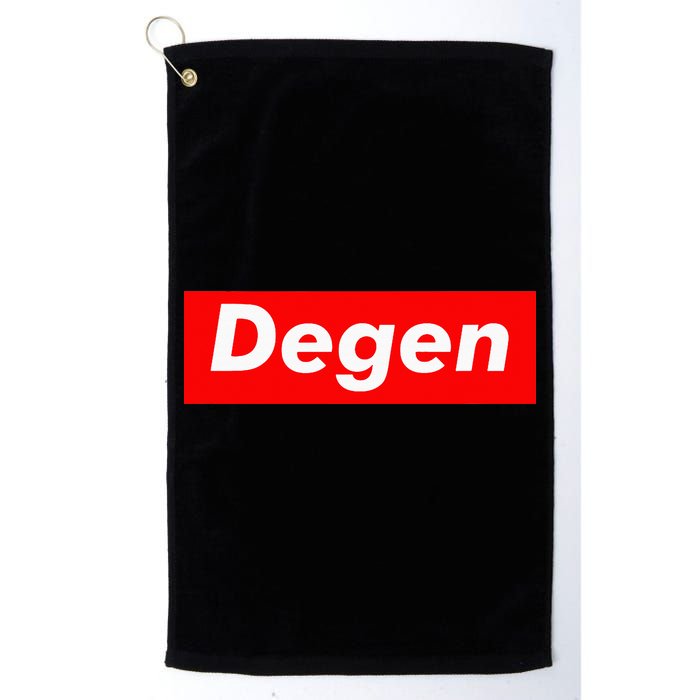 Cryptocurrency Day Trader Gifts Degen Crypto Golf Towel