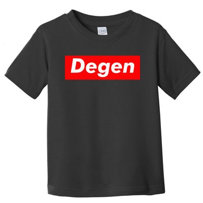 Cryptocurrency Day Trader Gifts Degen Crypto Toddler T-Shirt