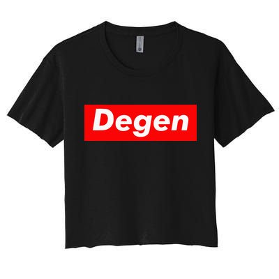 Cryptocurrency Day Trader Gifts Degen Crypto Crop Top