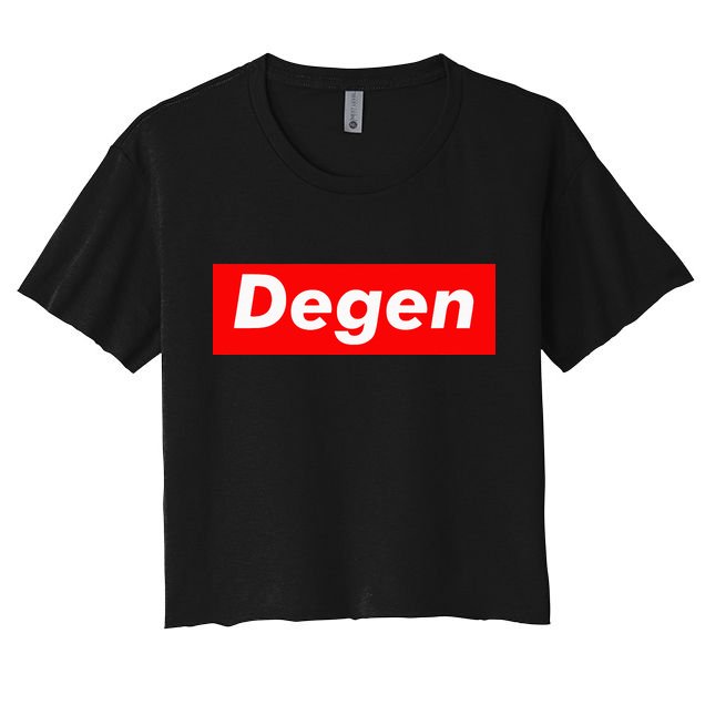 Cryptocurrency Day Trader Gifts Degen Crypto Crop Top