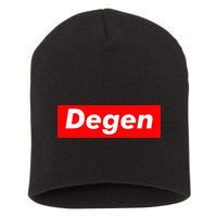 Cryptocurrency Day Trader Gifts Degen Crypto Short Acrylic Beanie