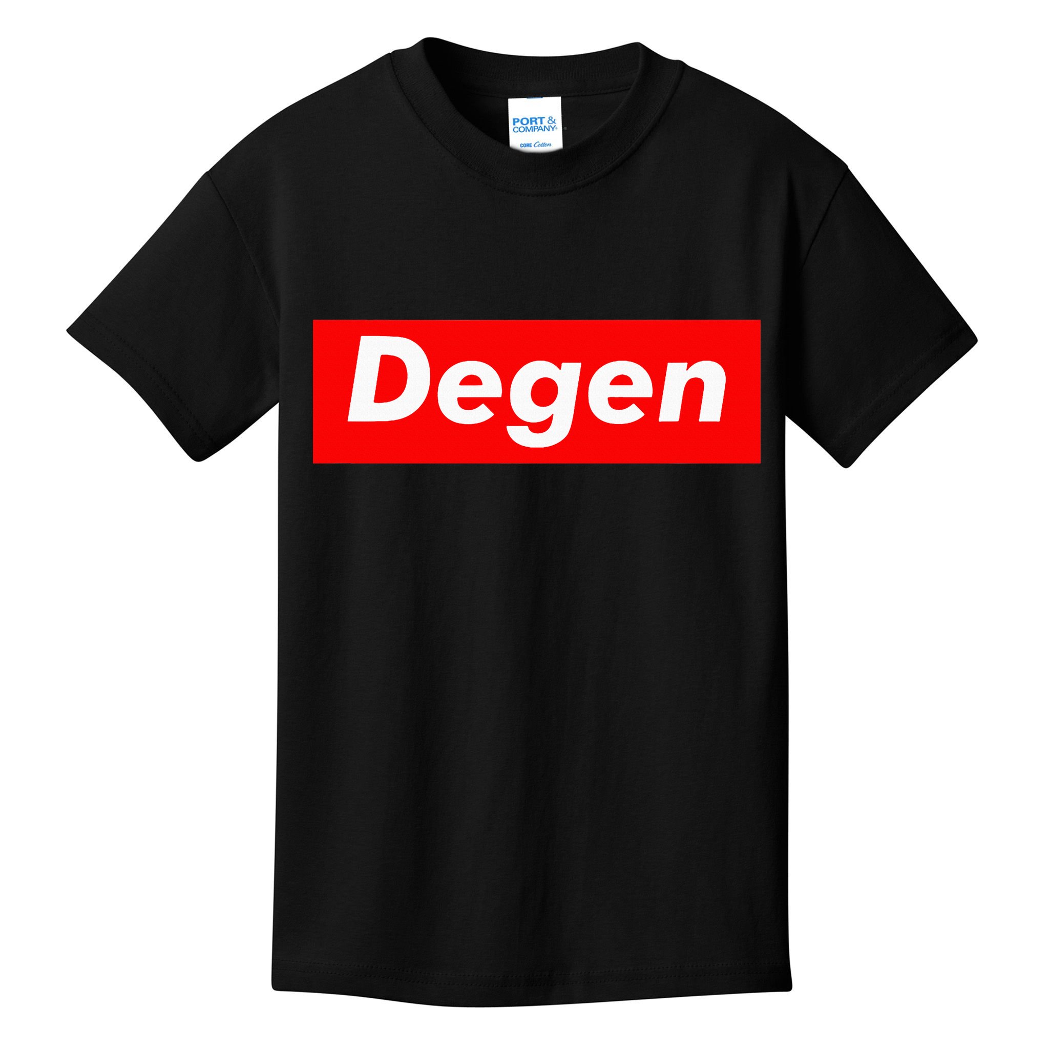 Cryptocurrency Day Trader Gifts Degen Crypto Kids T-Shirt