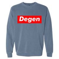 Cryptocurrency Day Trader Gifts Degen Crypto Garment-Dyed Sweatshirt