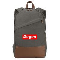 Cryptocurrency Day Trader Gifts Degen Crypto Cotton Canvas Backpack