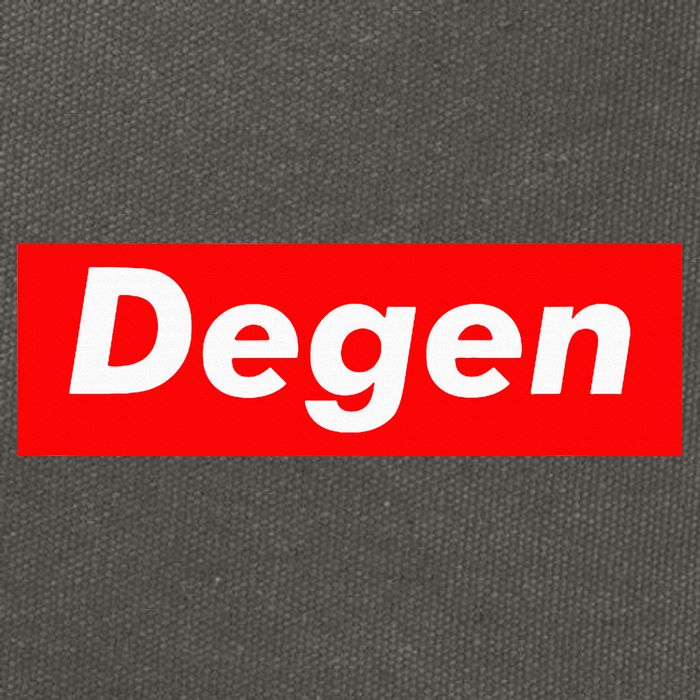 Cryptocurrency Day Trader Gifts Degen Crypto Cotton Canvas Backpack