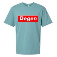 Cryptocurrency Day Trader Gifts Degen Crypto Sueded Cloud Jersey T-Shirt