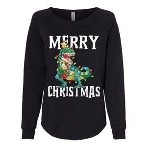 Christmas Dinosaur Tree Rex Pajamas Merry Christmas Boy Womens California Wash Sweatshirt