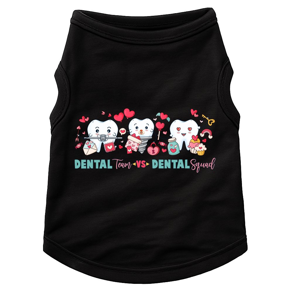 Cute Dental Team VS Dental Squad Doggie Tank